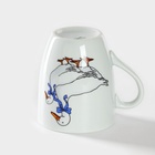 Кружка Добрушский завод «Гуси», 300 мл, фарфор, белая - Фото 5