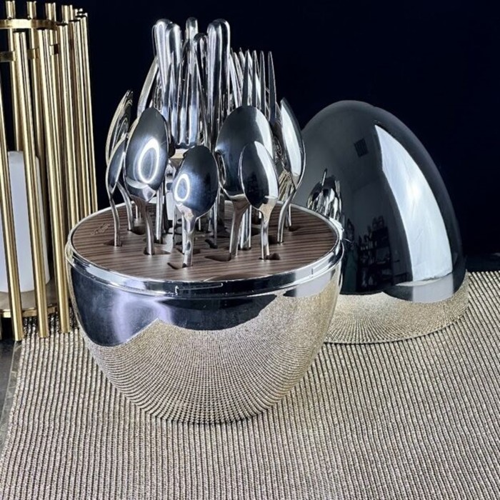Набор столовых приборов Lenardi, на подставке, 24 предмета - Фото 1