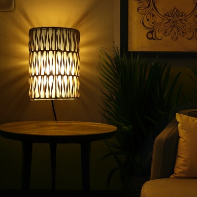 Светильник настенный из ротанга «Нафиса», 1×120 Вт, Е27, 16×10×23 см