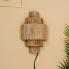 Светильник настенный из ротанга "Водопад" 1х120Вт, Е27, 20х14х32 см - фото 5036682