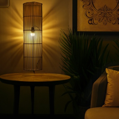 Светильник настенный из ротанга «Айша», 2×120 Вт, Е27, 23×15×80 см