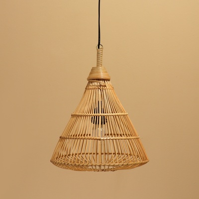 Светильник потолочный из ротанга "Конус" 1х120Вт, Е27, 30х30х40 см
