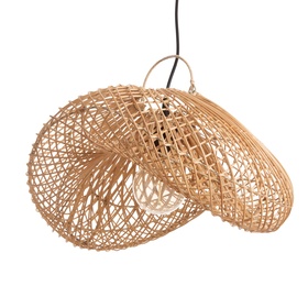 Светильник потолочный из ротанга «Гибкость», 1×120 Вт, Е27, 45×42×26 см