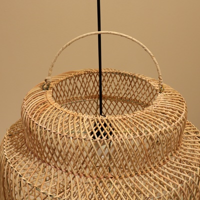 Светильник потолочный из ротанга «Герман», 1×120 Вт, Е27, 50×50×50 см