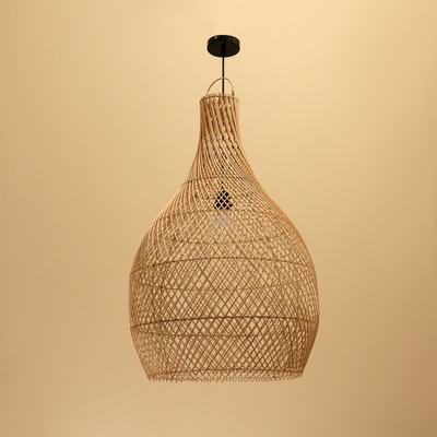 Светильник потолочный из ротанга «Айван», 1×120 Вт, Е27, 50×50×80 см