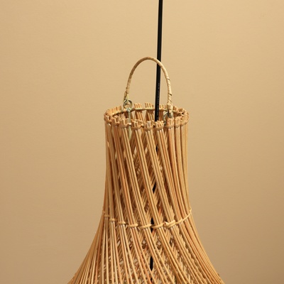 Светильник потолочный из ротанга «Айван», 1×120 Вт, Е27, 50×50×80 см