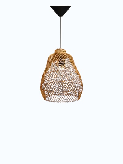 Светильник потолочный из ротанга «Донни», 1×120 Вт, Е27, 30×30×40 см