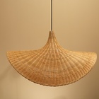 Светильник потолочный из ротанга "Куин" 1х120Вт, Е27, 100х70 см - фото 5037028