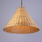 Светильник потолочный из ротанга "Ангга" 1х120Вт, Е27, 40х60х60 см - Фото 3