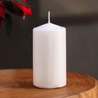 Набор свечей цилиндров, 5х10 см, 4 шт, белая - Фото 2
