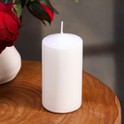 Набор свечей цилиндров, 5х10 см, 4 шт, белая - Фото 3