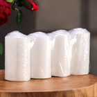 Свеча цилиндр, 5х10 см, набор 4 шт, белая - фото 24680724