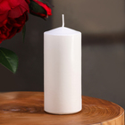 Набор свечей цилиндров, 5х12 см, 4 шт, белая - Фото 2