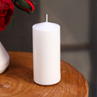 Набор свечей цилиндров, 5х12 см, 4 шт, белая - Фото 3