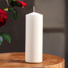 Набор свечей цилиндров, 5х15 см, 4 шт, белая - Фото 2