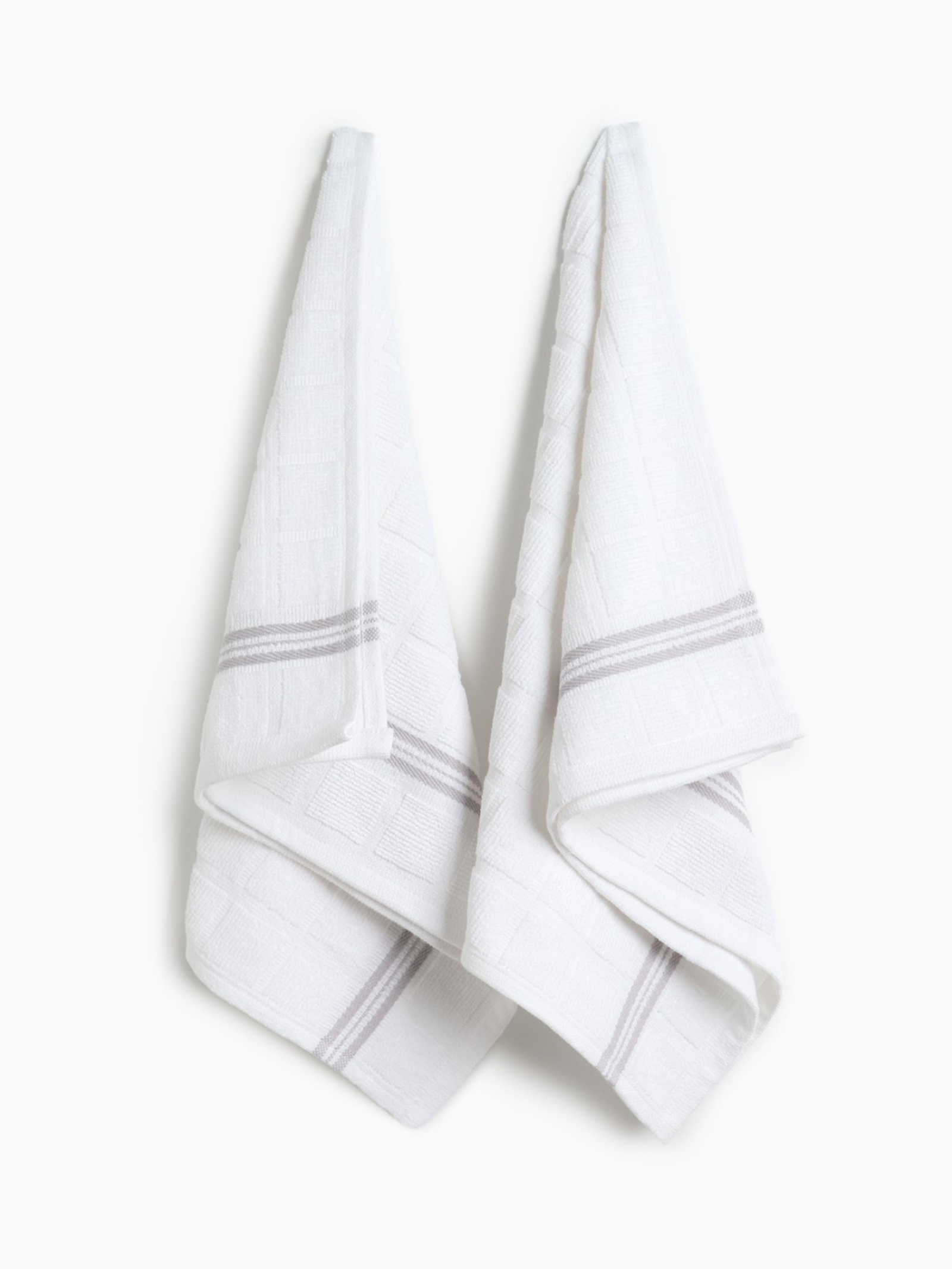 Набор полотенец Этель «Эстетика», 43×66 см — 2 шт., цвет белый, 100% хлопок Набор полотенец Этель «Эстетика», 43×66 см — 2 шт., цвет белый, 100% хлопок