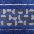 Полотенце махровое Di fronte, 70х130см, цвет синий, 460г/м, хлопок - Фото 3