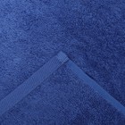 Полотенце махровое Di fronte, 70х130см, цвет синий, 460г/м, хлопок - Фото 4