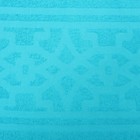 Полотенце махровое Арабский узор, 100х180см, цвет бирюза, 300г/м, хлопок - фото 24030813