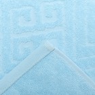 Полотенце махровое Portico, 50х90см, цвет голубой, 460г/м, хлопок - Фото 3