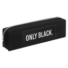 Пенал мягкий, 1 отделение, 60 х 200 х 55 мм, объёмный, аппликация из искусственная кожа, deVENTE Only Black, микс*3вида - фото 24048458