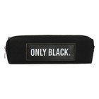 Пенал мягкий, 1 отделение, 60 х 200 х 55 мм, объёмный, аппликация из искусственная кожа, deVENTE Only Black, микс*3вида - фото 24048459