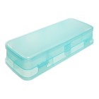 Пенал пластиковый футляр 75 х 210 х 45 deVENTE Box, 4 отделения, голубой, 7020456 - фото 109819485