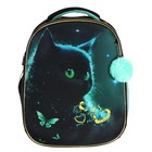 Рюкзак каркасный 38 х 29 х 17, deVENTE Choice Lite 17L, Black Cat, черный/зеленый, 7033420 - Фото 3