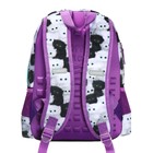 Рюкзак школьный 38×27×17, эргономичная спинка, deVENTE Attomex Basic, Meow Cat, сиреневый, 7033438 - Фото 5