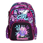 Рюкзак школьный 38 х 27 х 17, эргономичная спинка, deVENTE Attomex Basic, Yes Girl, фиолетовый 7033439 - фото 24061462