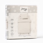 Постельное бельё LoveLife Ivory 112х143 см, 60х120+20 см, 40х60 см, хлопок, сатин, 125г/м² - фото 809713598