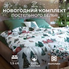 Постельное бельё "Этель" Winter ranch 1.5 сп 143х215 см,150х214 см, 70х70 см 2 шт,поплин 125 г/м2 - фото 322398319