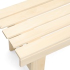 Лавочка (скамейка) деревянная из липы 130 х 45 х 42 см, без спинки, для бани и дачи - Фото 3