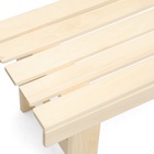 Лавочка (скамейка) деревянная из липы 150 х 45 х 42 см, без спинки, для бани и дачи - Фото 3