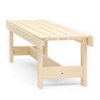 Лавочка (скамейка) деревянная из липы 150 х 45 х 42 см, без спинки, для бани и дачи - Фото 4