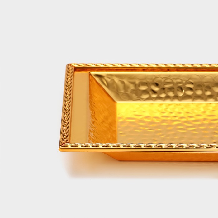 Подставка для десертов, 50×16,7×2,7см, цвет золотой - фото 1927130025