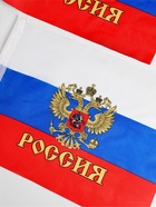 Флаг России с гербом, 30×45 см, полиэфирный шёлк, с креплением на машину, набор 2 шт. - Фото 5