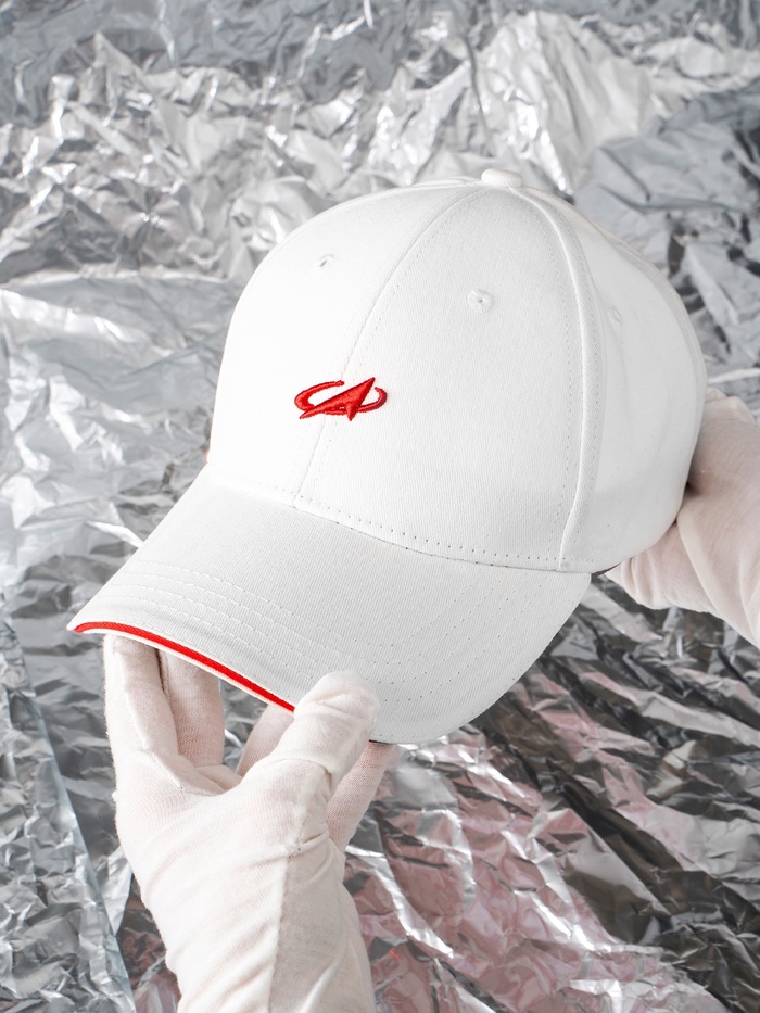 Кепка РОСКОСМОС х ONLYTOP, р. 56-58, белая