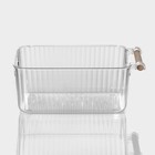 Контейнер для хранения с ручкой LaDо́m «Кристалл», 28.5×15.3×11 см, цвет прозрачный - Фото 4