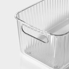 Контейнер для хранения с ручкой LaDо́m «Кристалл», 28.5×15.3×11 см, цвет прозрачный - Фото 5