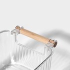 Контейнер для хранения с ручкой LaDо́m «Кристалл», 28.5×15.3×11 см, цвет прозрачный - Фото 6