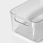 Контейнер для хранения с ручкой LaDо́m «Кристалл», 31,5×16,5×11,5 см, цвет прозрачный - Фото 6