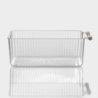 Контейнер для хранения с ручкой LaDо́m «Кристалл», 34×18.3×12 см, прозрачный - Фото 5