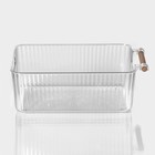 Контейнер для хранения с ручкой LaDо́m «Кристалл», 34×18.3×12 см, прозрачный - Фото 6