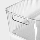 Контейнер для хранения с ручкой LaDо́m «Кристалл», 34×18.3×12 см, прозрачный - Фото 2