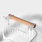 Контейнер для хранения с ручкой LaDо́m «Кристалл», 34×18.3×12 см, прозрачный - Фото 8