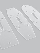 Набор лекал для подпряжника, 30 мм, 10.5 см, 3 шт., пластик - Фото 3