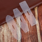 Набор лекал для подпряжника, 40 мм × 14 см, 3 шт., прозрачный - Фото 2