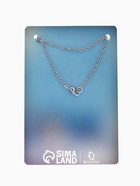 Кулон «Мишка» с сердечком, цвет бело-синий в серебре, 40 см - Фото 8