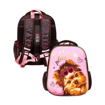 Рюкзак каркасный Hatber Ergonomic Plus «Милашка», 38×29×16 см, NRk_85019